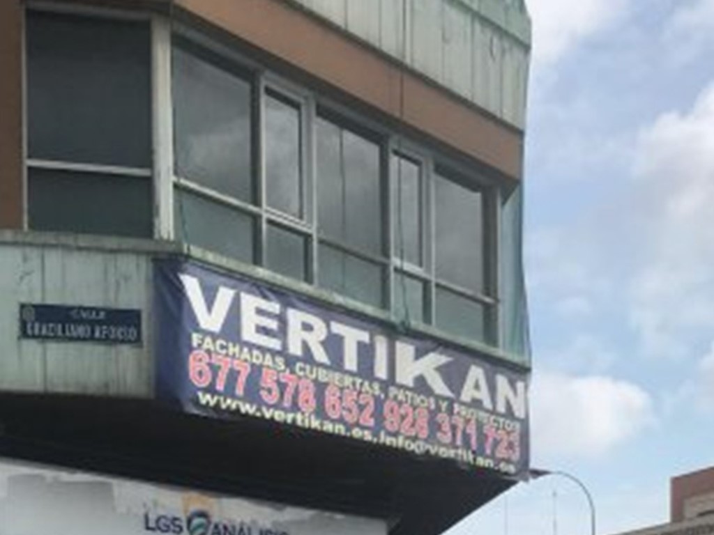 trabajos verticales en las palmas