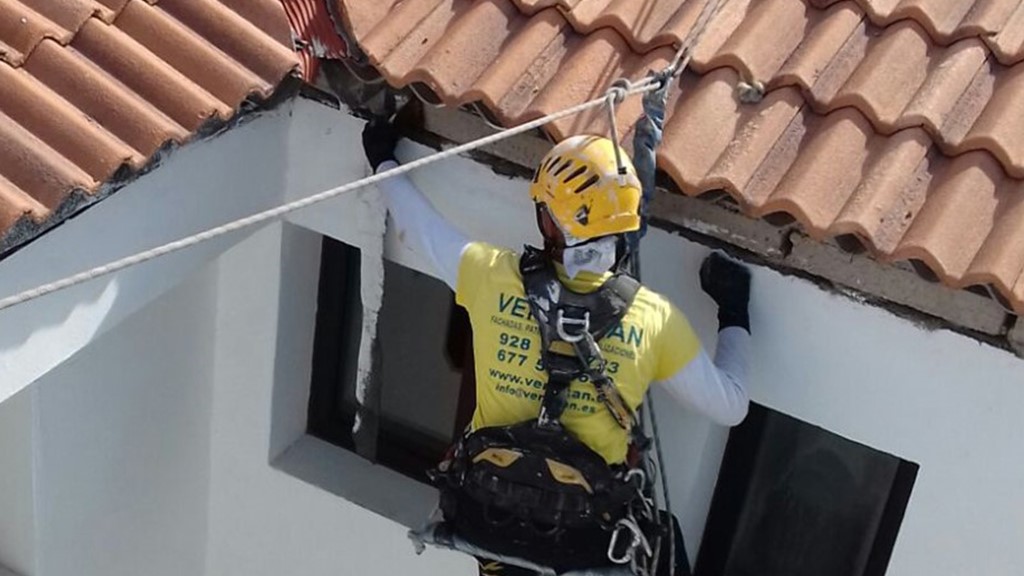 trabajos verticales en las palmas